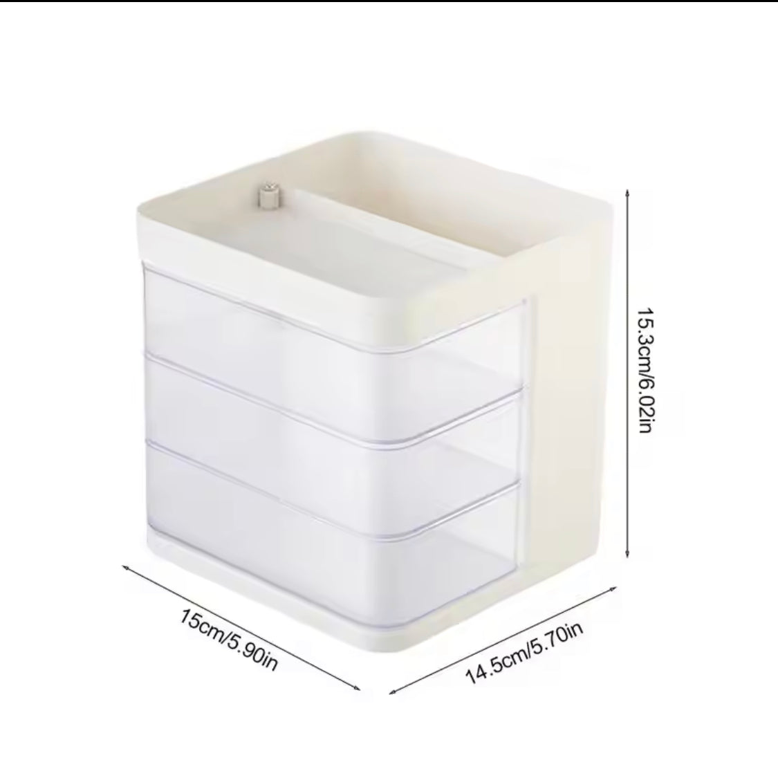 Rotating Cosmetic Organizer, Desktop Organizer for Office Table, Bedroom Dressing Table Organizer, Multi Layer Vanity Countertop, Jewelry Container Box Rotating Cosmetic Organizer, Desktop Organizer for Office Table, Bedroom Dressing Table Organizer, Multi Layer Vanity Countertop, Jewelry Container Box